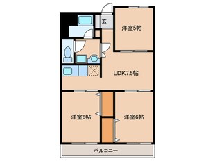 南福岡渡辺ビルの物件間取画像